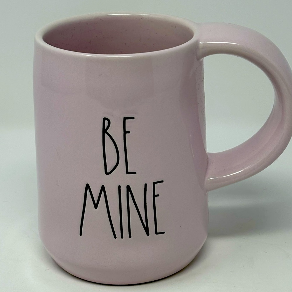 RAE DUNN "BE MINE" Ceramic Mug w/ Chunky Handle - NEW